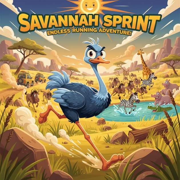 Savannah Sprint - Jabali AI Poster