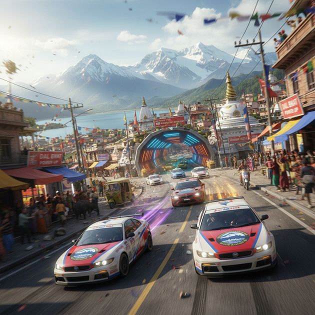 Nepal Road Rivals - Jabali AI Poster