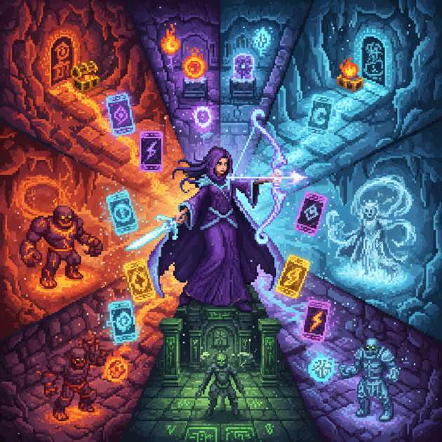 Cardbound Catacombs - Jabali AI Poster