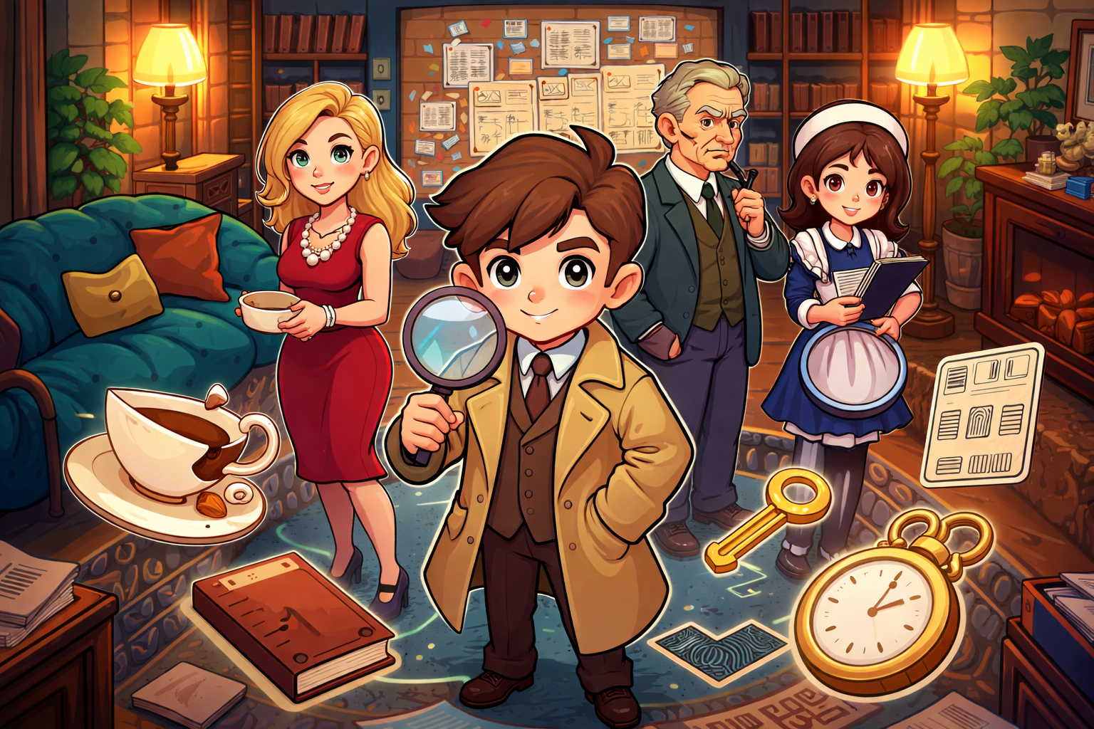 Casefile Quest: Shadow Verdict - Instant game by Jabali AI