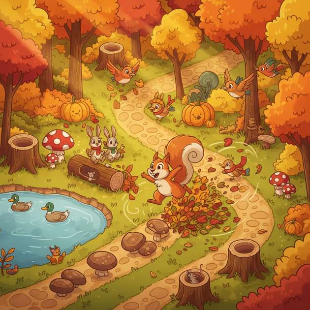 Squirrel Leap Fiesta - Jabali AI Poster