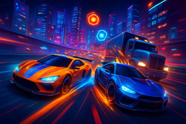 Neon Nitro Rivals - Jabali AI Poster