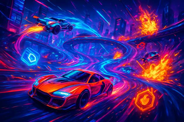 Neon Velocity: Turbo Gauntlet - Jabali AI Poster