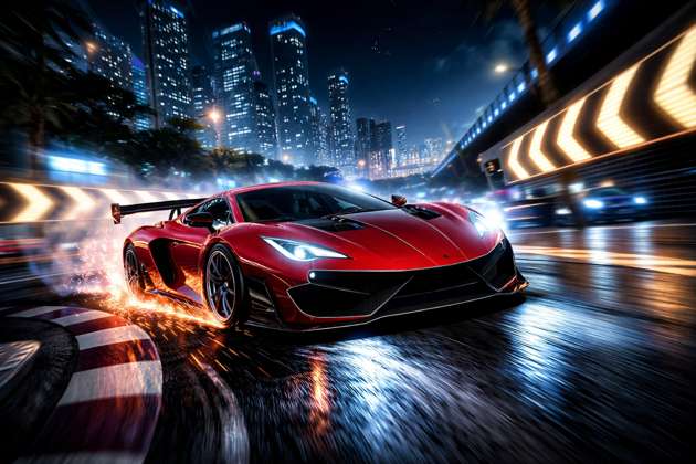 Turbo Drift Rush - Jabali AI Poster