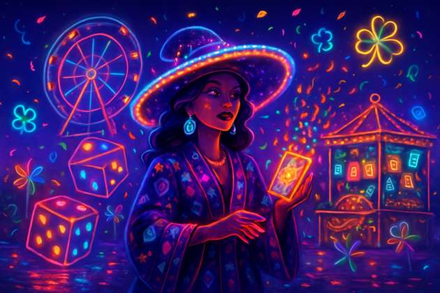 Neon Chance Carnival 🌟 - Jabali AI Poster