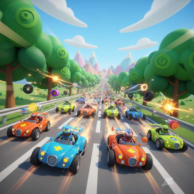 Turbo Toon Rivals - 3D Racing by Jabali AI