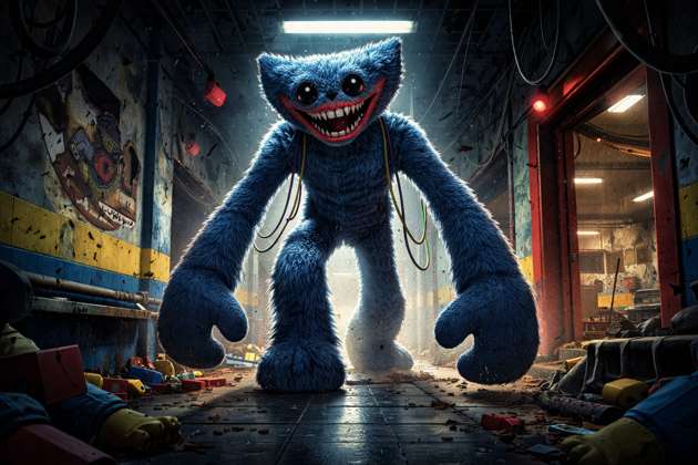 Huggy Factory Escape - Jabali AI Poster