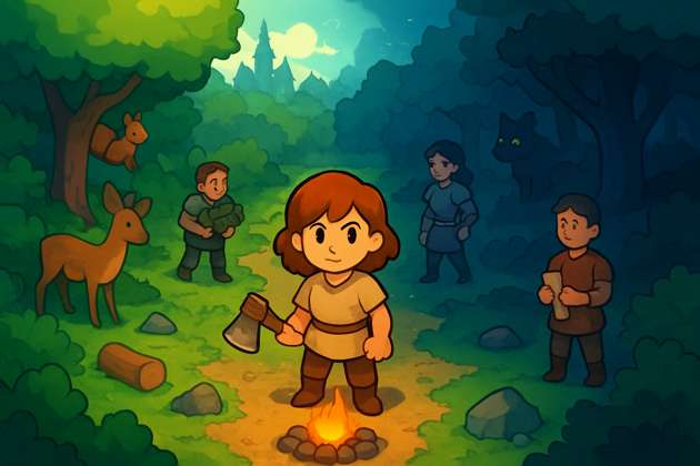 Forest Survival Saga - Jabali AI Poster