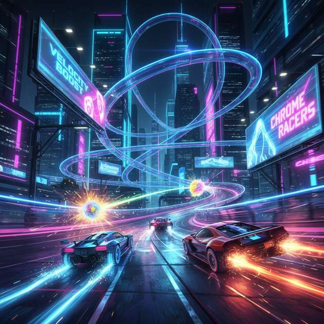 Neon Vortex: Combat Racing - 3D Racing by Jabali AI