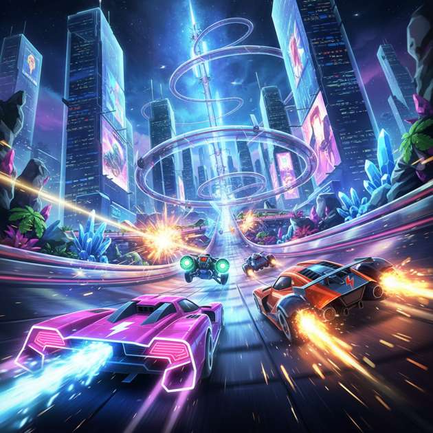 Neon Rivals: Turbo Clash - 3D Racing by Jabali AI