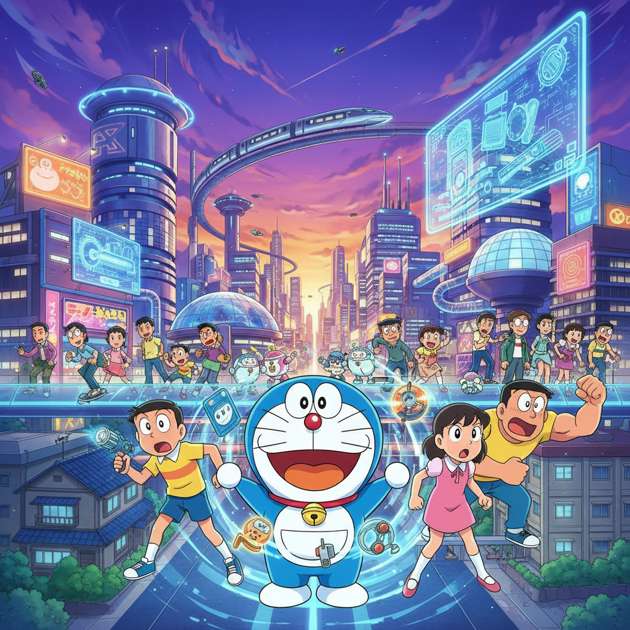 Doraemon: Future City Quest - Jabali AI Poster