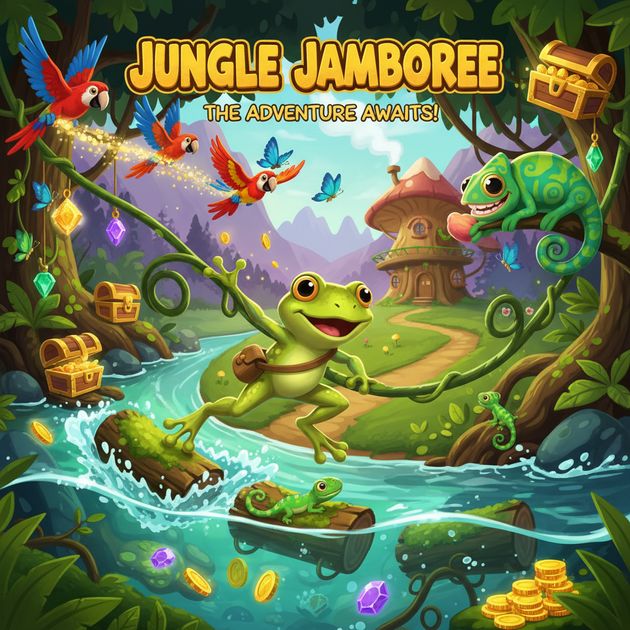 Jungle Hop Quest - Jabali AI Poster