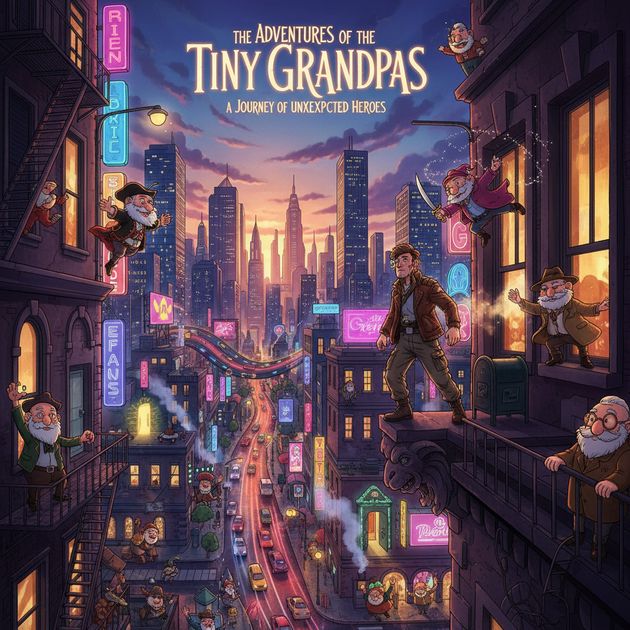 Grandpa Pursuit City - Jabali AI Poster