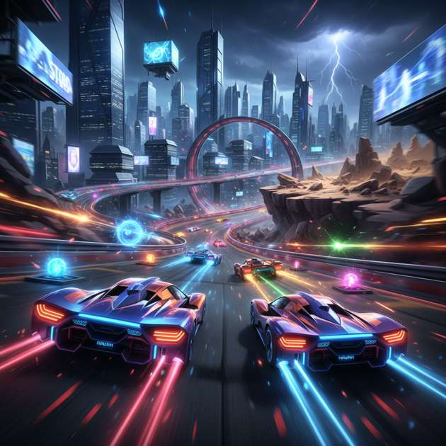 Neon Rivals: Turbo Combat - 3D Racing by Jabali AI