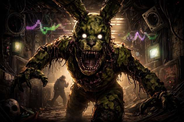 Springtrap 3D Night Hunt - Jabali AI Poster