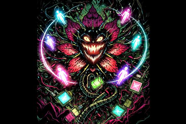 Omega Flowey Chaos - Jabali AI Poster