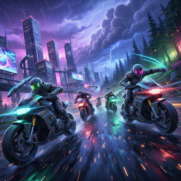 Rivals Burnout: Motorcycle Combat - Jabali AI Poster