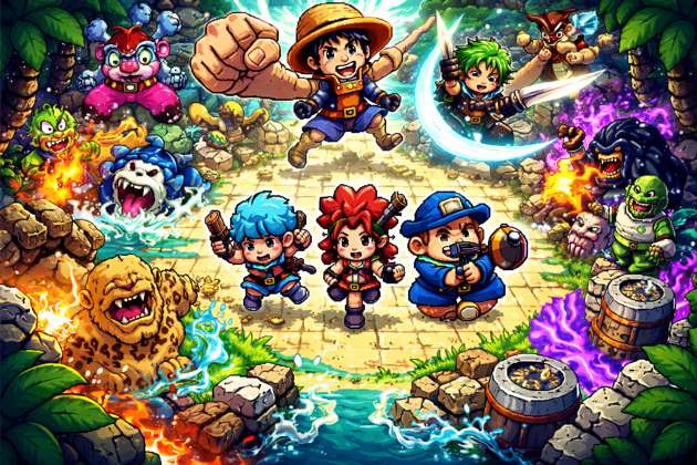 One Piece Pixel Quest - Jabali AI Poster