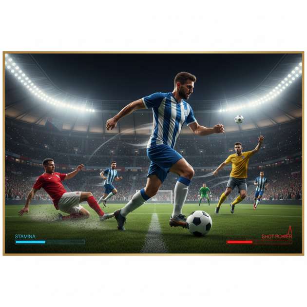 3D Third-Person Football Game - Jabali AI Poster