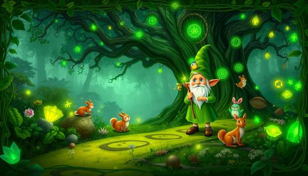 Pip Picklewick and the Greenstone - Jabali AI Poster