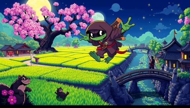 Ninja Frog's Moonlight Quest - Jabali AI Poster