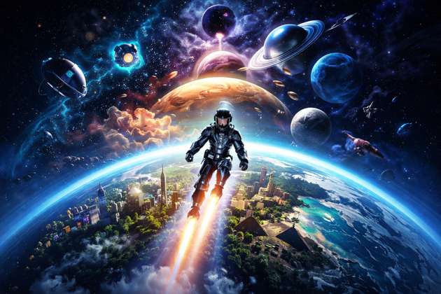 Spacio Planet Quest - Jabali AI Poster