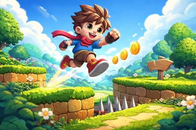 Jump Boy Adventure - Jabali AI Poster