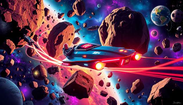 Astro Relic Rush - Jabali AI Poster