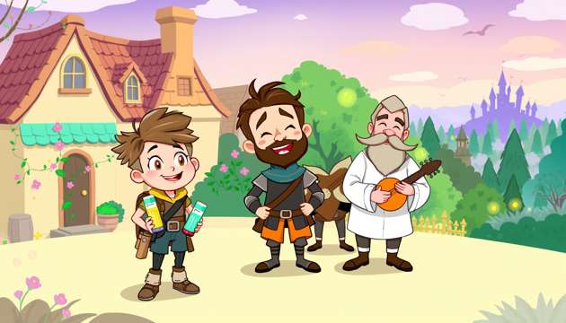 Village of Mirth & Magic - Jabali AI Poster