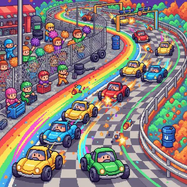 Pixel Pit Rivals - 3D Racing by Jabali AI