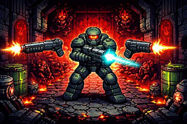 Pixel Doom Arsenal - Jabali AI Poster