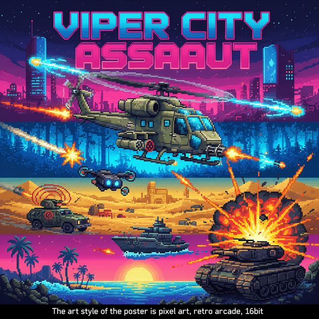Viper City Assault - Jabali AI Poster
