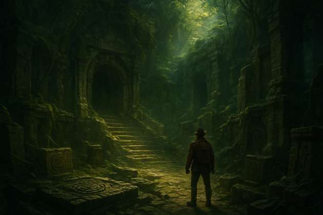 Temple of Forgotten Lore - Jabali AI Poster