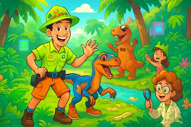 Jurassic Jungle Quest - Jabali AI Poster