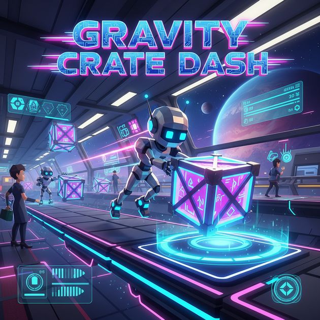 Gravity Crate Dash - Jabali AI Poster