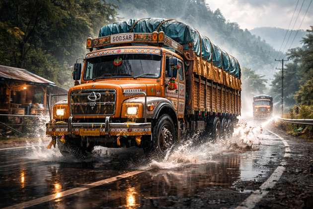 Indian Truck Sound Ride - Jabali AI Poster