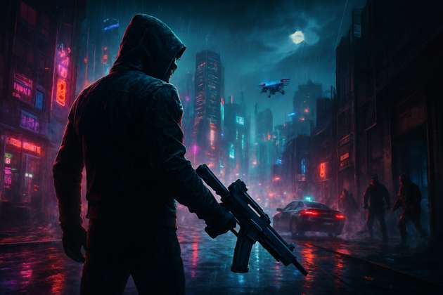 Neon Veins - Jabali AI Poster