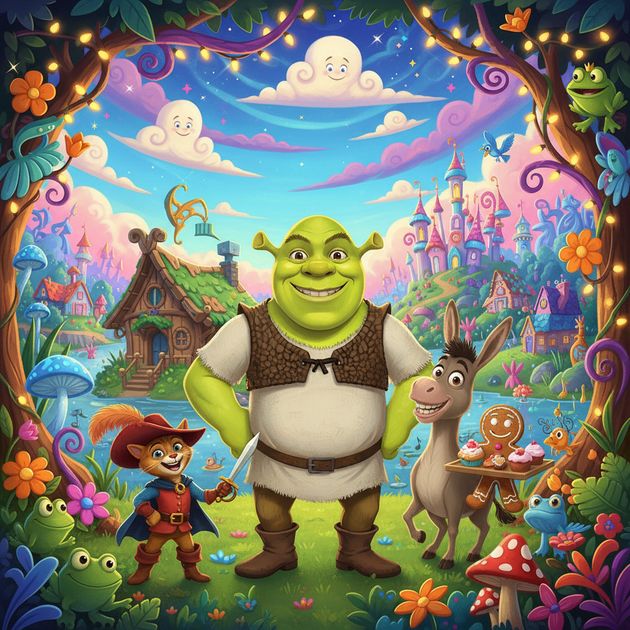 Shrek's Swamp Dash - Jabali AI Poster