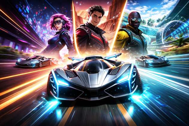Neon Drift Racers - Jabali AI Poster
