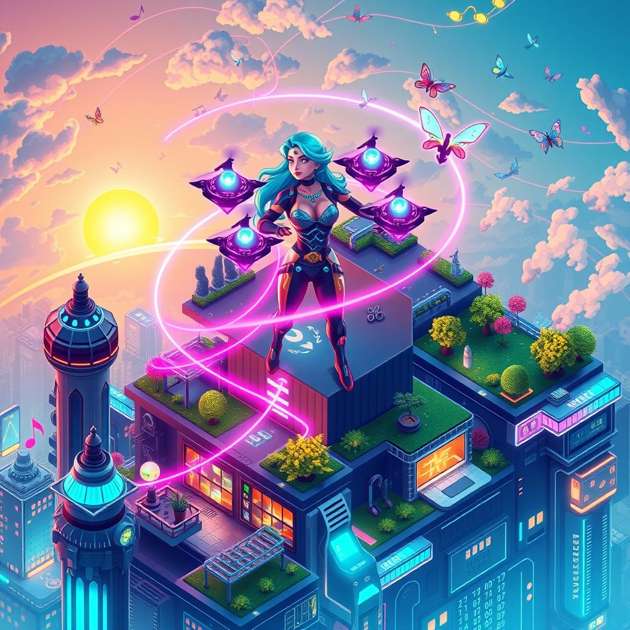 Skyline Symphony - Jabali AI Poster