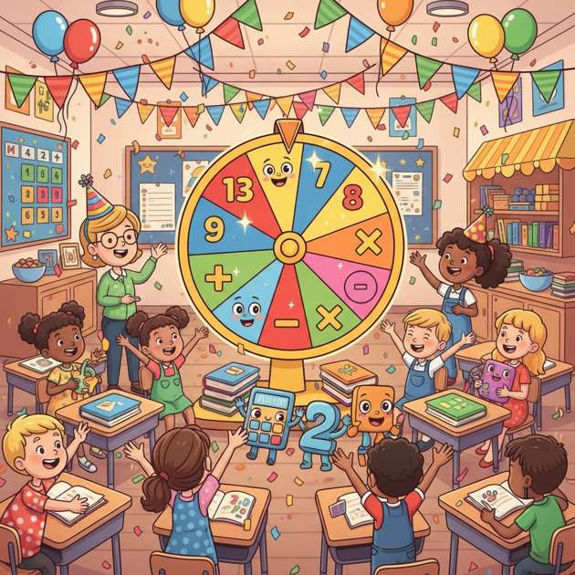 Carnival Math Spin - Jabali AI Poster