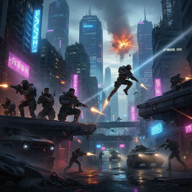 City Warzone Uprising - Jabali AI Poster