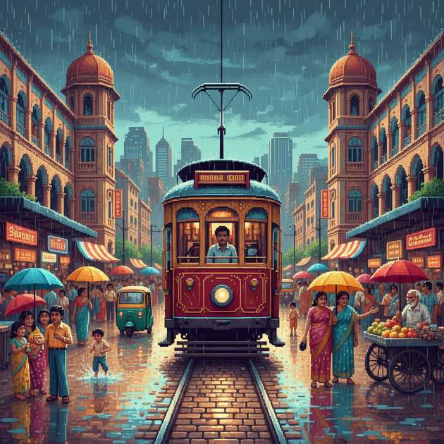 Trams of Mumbai - Jabali AI Poster