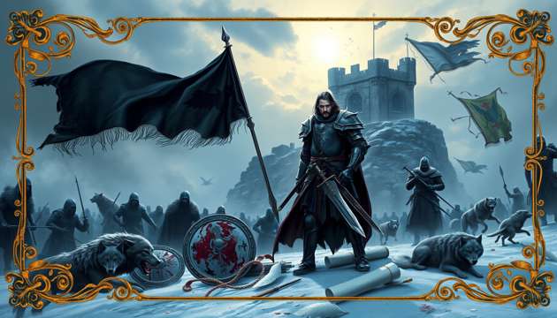 Thrones of Blood and Frost - Jabali AI Poster