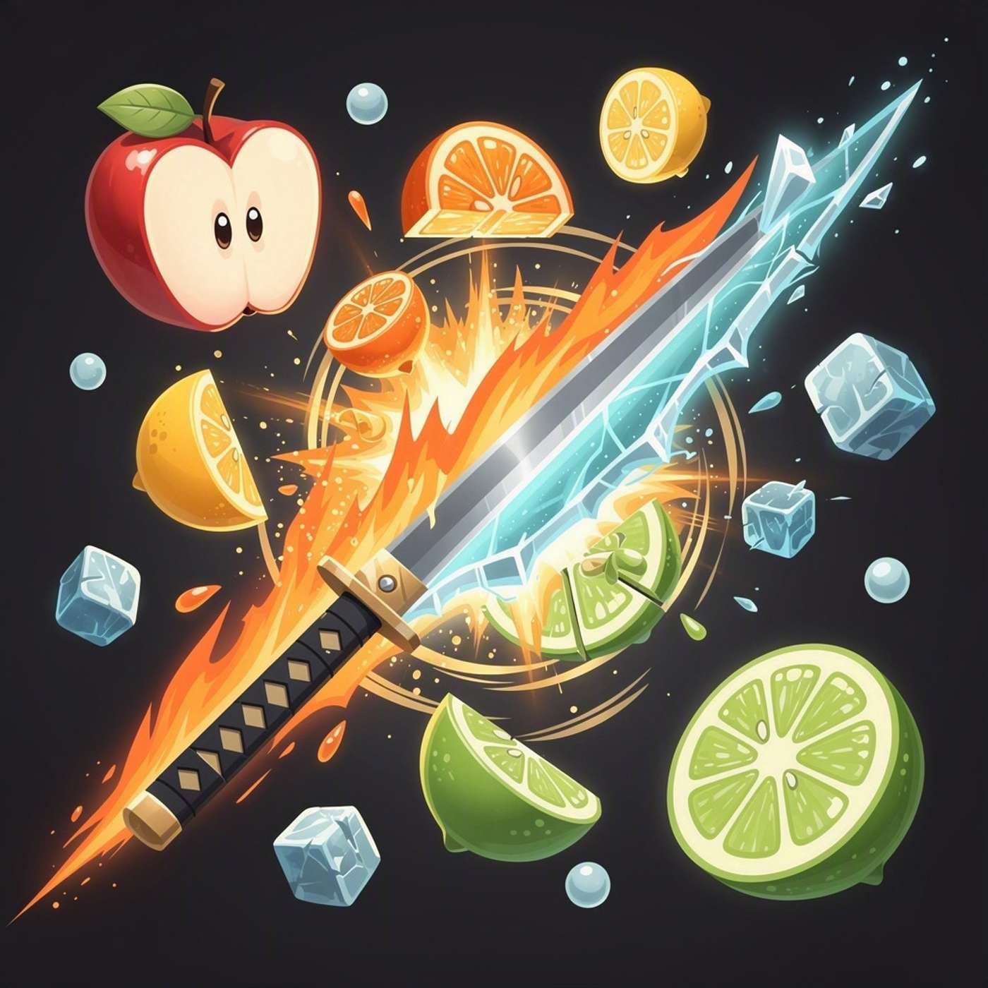 Rakshit fruit cutter game artwork