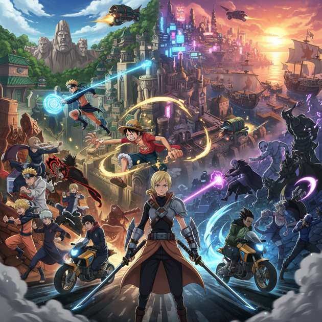 Anime Unity Metropolis - Jabali AI Poster