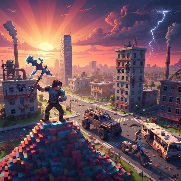 Urban Blocks Unleashed - Jabali AI Poster