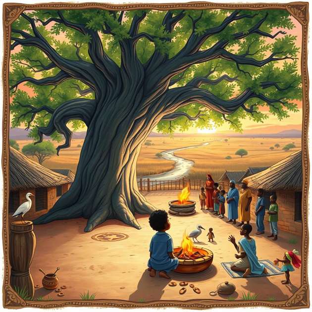 Beneath the Baobab's Gaze - Jabali AI Poster