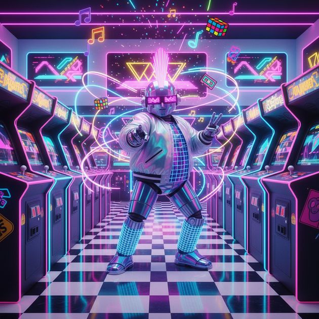 Neon Trivia Showdown - Jabali AI Poster