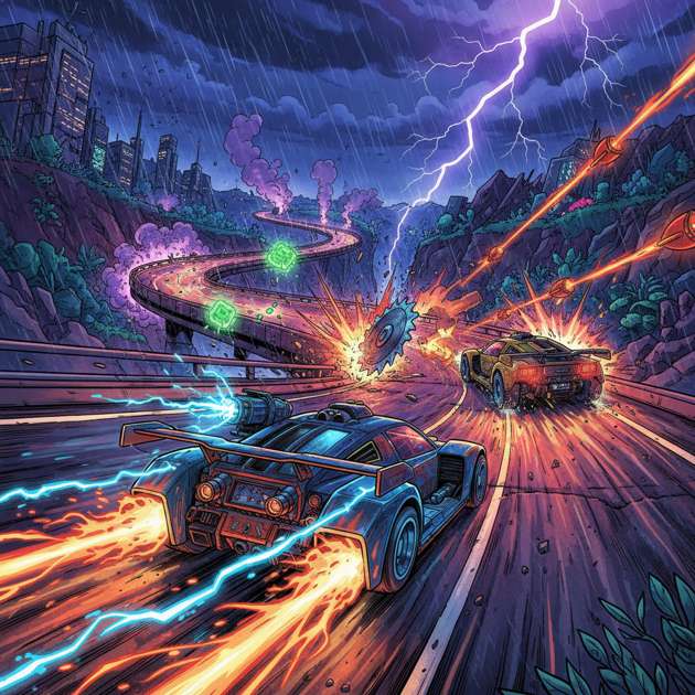 Neon Rivals: Turbo Combat - 3D Racing by Jabali AI